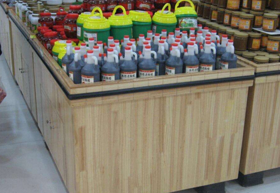 超市用木制貨架堆頭 超市用木制貨架堆頭