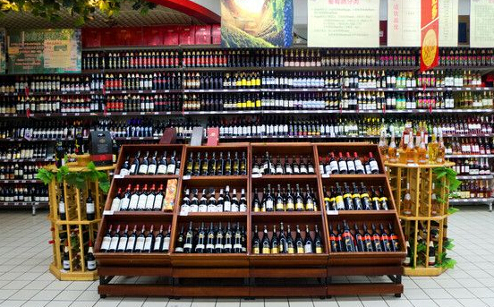 木制超市紅酒貨柜 木制超市紅酒貨柜